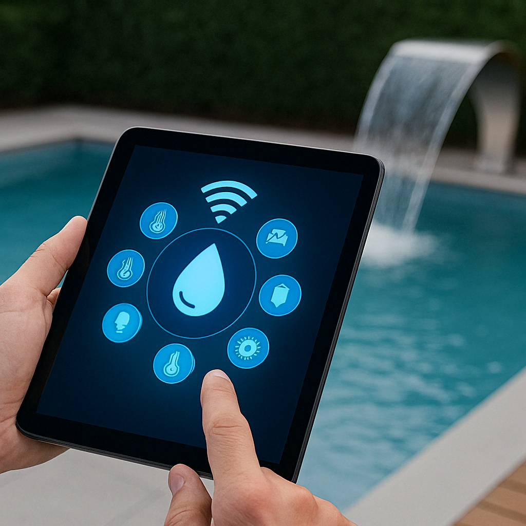 automação para piscina