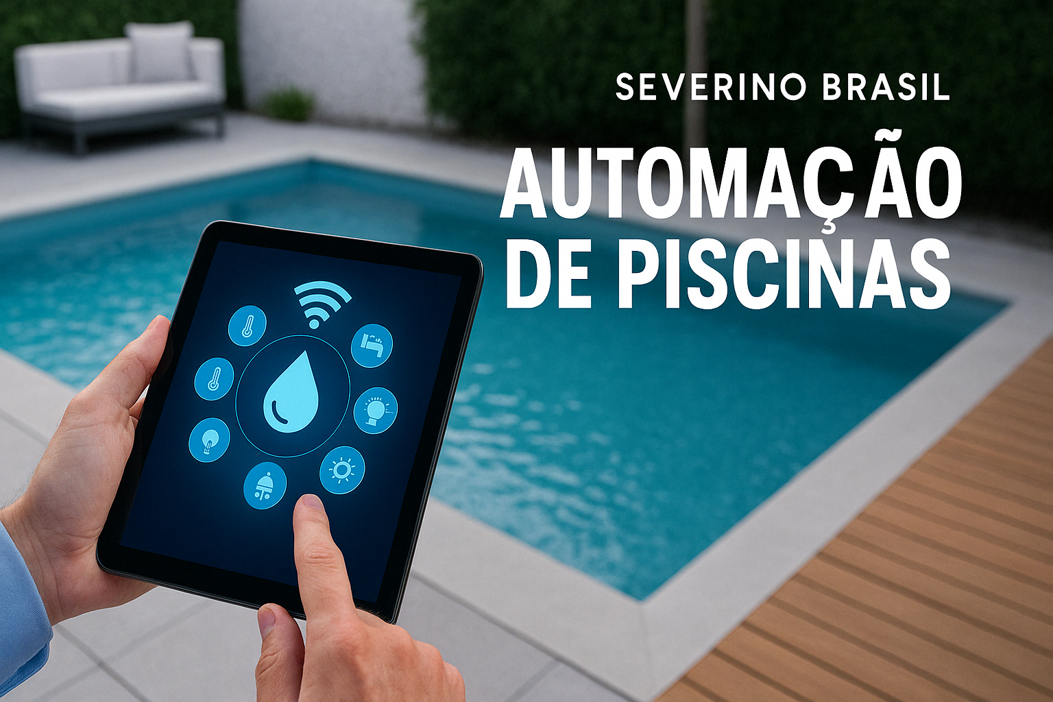 automação para piscina